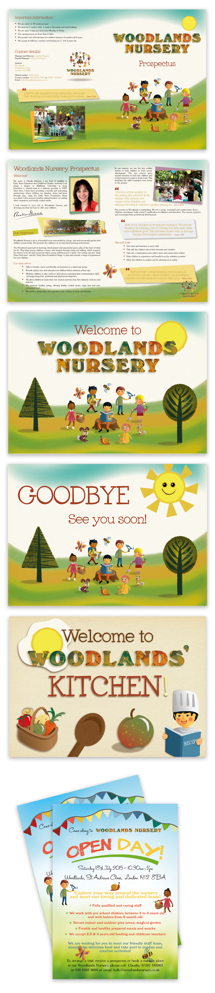 Woodlands Nursery Branding London